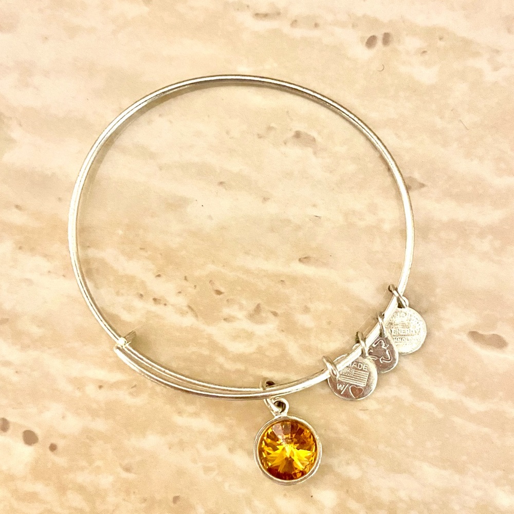 Alex and Ani November Birthstone Charm Bangle, Topaz